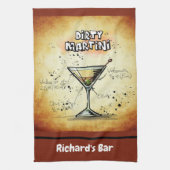 Dirty Martini Recipe Specialized Custom Bar Gold Theedoek (Verticaal)