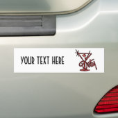Dirty Martini - Red Bumpersticker (Op auto)