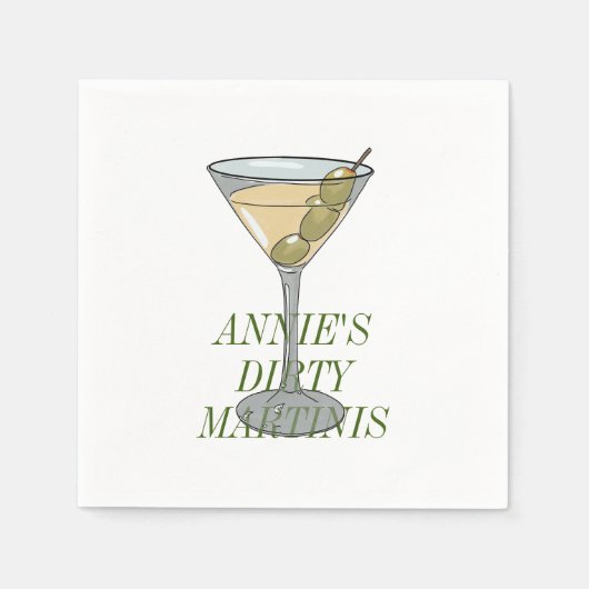 Dirty Martini Servet (Voorkant)