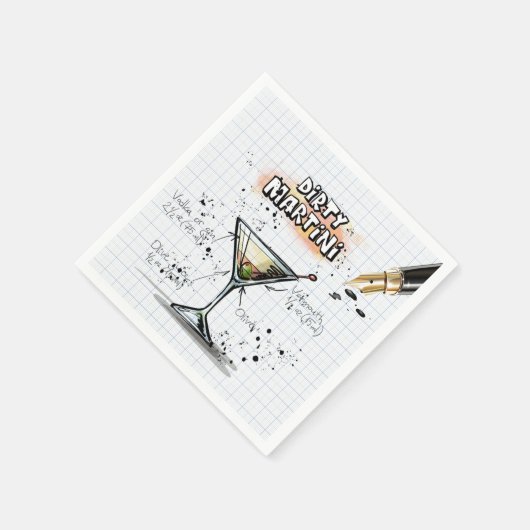 Dirty Martini Servetten (Hoek)