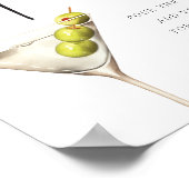 Dirty Martini Signature Drink Poster (Hoek)