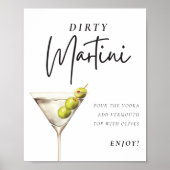 Dirty Martini Signature Drink Poster (Voorkant)