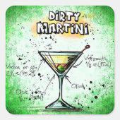Dirty Martini Stickers (Voorkant)