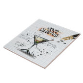 Dirty Martini Tegeltje (Zijkant)