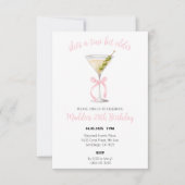 Dirty Martini Verjaardagsuitnodiging Bedankkaart (Voorkant)