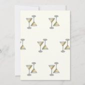 Dirty Martini Verjaardagsuitnodiging Kaart (Achterkant)
