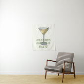 Dirty Martini Verjaardagsuitnodiging Wandkleed (In situ)