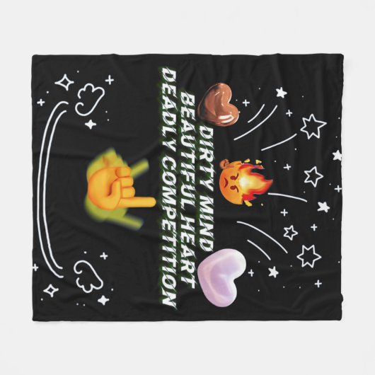 Dirty Mind Beautiful Heart Deadly Competition Fleece Deken (Voorkant (Horizontaal))