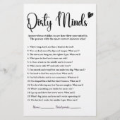 Dirty Minds Vrijgezellenfeest Game Humor Funny Adu (Voorkant)