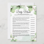 Dirty Minds Vrijgezellenfeest Game Kaarten (Voorkant)