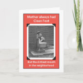 Dirty Mouth Mom Kaart (Voorkant)