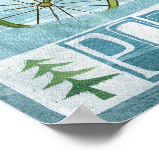 Dirty Natte Bigfoot Hipster Poster (Hoek)