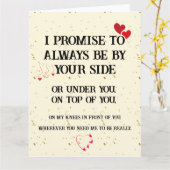 Dirty Naughty Jubileum Kaart voor Hem (Gele Bloem)