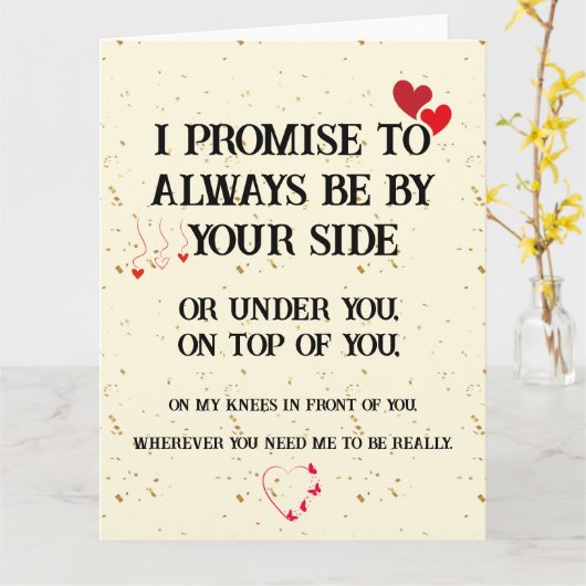 Dirty Naughty Jubileum Kaart voor Hem (Gele Bloem)