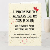 Dirty Naughty Jubileum Kaart voor Hem (Voorkant)