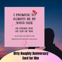 Dirty Naughty Jubileum Kaart voor Hem