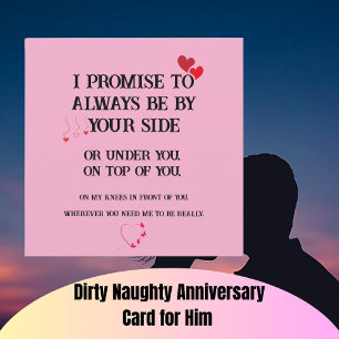 Dirty Naughty Jubileum Kaart voor Hem