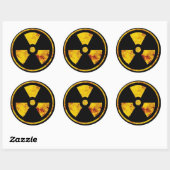 Dirty Nuclear Warning Sign Sticker (Vel)