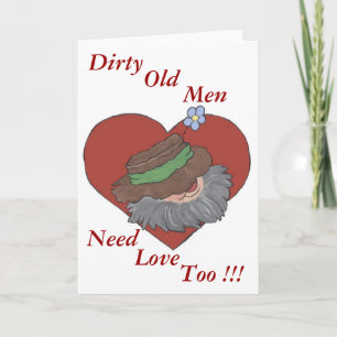 Dirty Old Mannen Valentijn Feestdagen Kaart