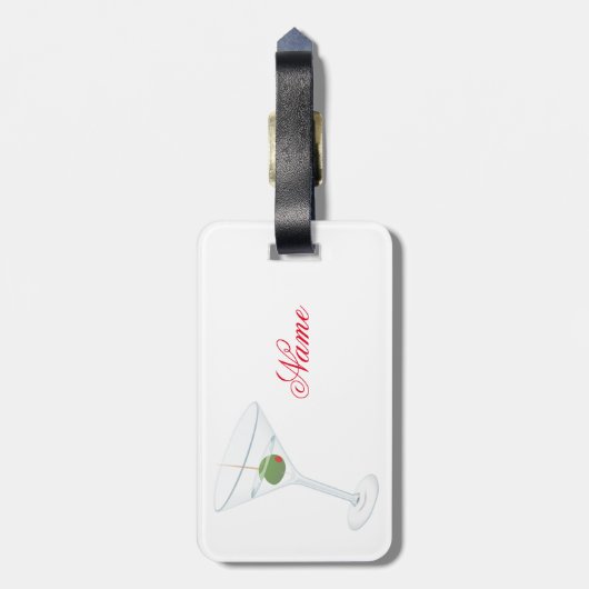 Dirty Olive Martini Thunder_Cove Bagagelabel (Achterkant verticaal)