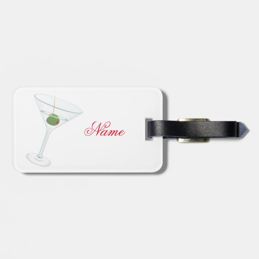 Dirty Olive Martini Thunder_Cove Bagagelabel (Achterkant horizontaal)