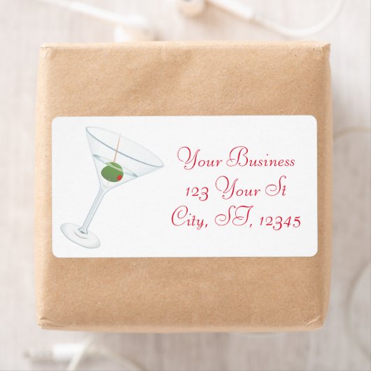 Dirty Olive Martini Thunder_Cove Etiket (Insitu)