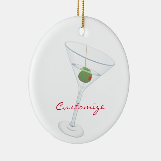 Dirty Olive Martini Thunder_Cove Keramisch Ornament (Rechts)