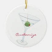 Dirty Olive Martini Thunder_Cove Keramisch Ornament (Voorkant)