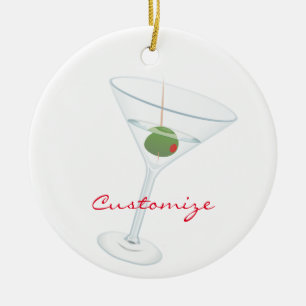 Dirty Olive Martini Thunder_Cove Keramisch Ornament