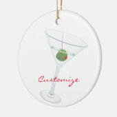 Dirty Olive Martini Thunder_Cove Keramisch Ornament (Links)