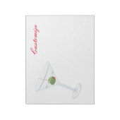 Dirty Olive Martini Thunder_Cove Notitieblok (Linkerzijde)