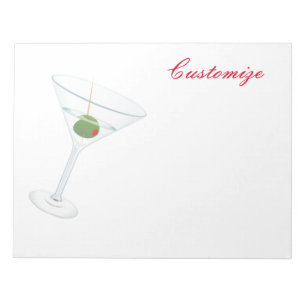 Dirty Olive Martini Thunder_Cove Notitieblok