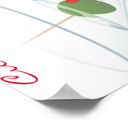 Dirty Olive Martini Thunder_Cove Poster (Hoek)