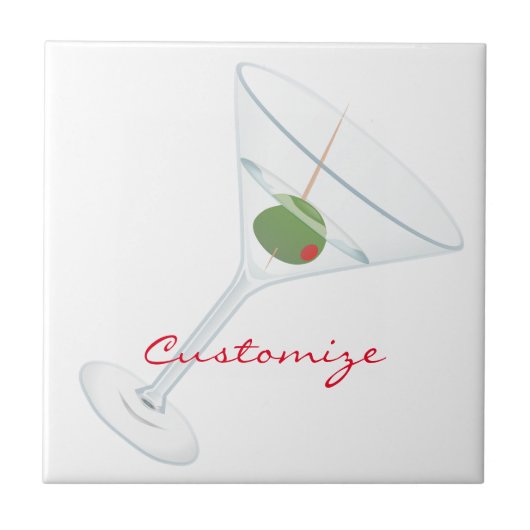 Dirty Olive Martini Thunder_Cove Tegeltje (Voorkant)