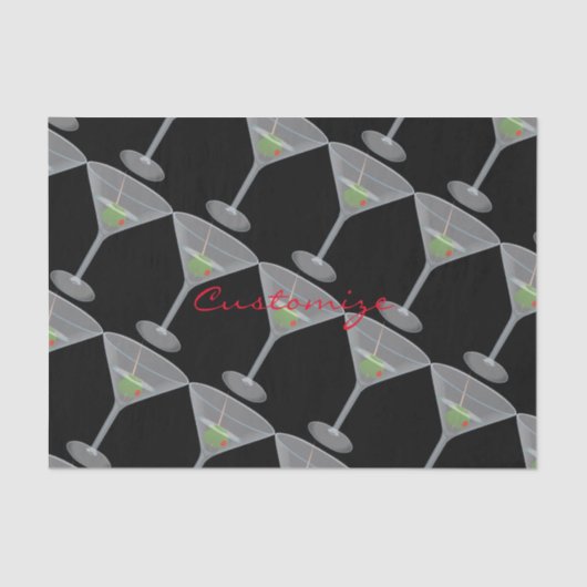 Dirty Olive Martini Thunder_Cove Tissuepapier (Voorkant)