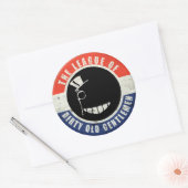 Dirty Oude Heren "Button" Sticker (Envelop)