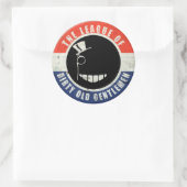 Dirty Oude Heren "Button" Sticker (Tas)