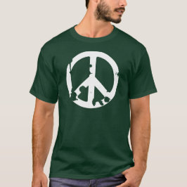 Dirty Peace Symbol wit T-shirt