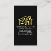 Dirty Peeling Paint Wall Handyman Visitekaartje (Achterkant)