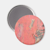 Dirty Peeling Red Paint op Barn Wood Magneet (Voorkant / Achterkant)