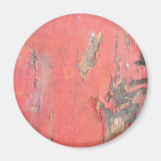 Dirty Peeling Red Paint op Barn Wood Magneet (Voorkant)