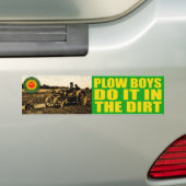 Dirty Plow Boy Bumpersticker (Op auto)