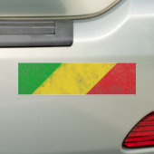 Dirty Rasta Colored Bars Bumpersticker (Op auto)