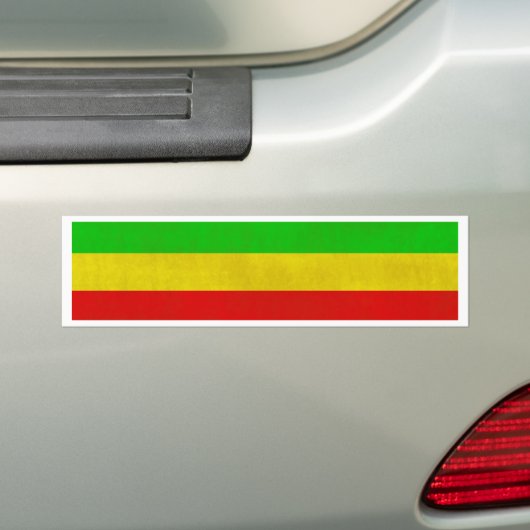 Dirty Rasta Stripes Bumpersticker (Op auto)