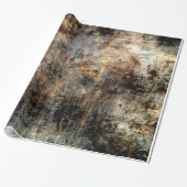Dirty Rusty Grunge Surface Cadeaupapier (Uitgerold)