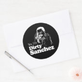 DIRTY SANCHEZ 4 T-shirt Ronde Sticker (Envelop)