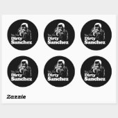 DIRTY SANCHEZ 4 T-shirt Ronde Sticker (Vel)