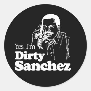 DIRTY SANCHEZ 4 T-shirt Ronde Sticker