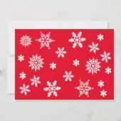 Dirty Santa Gift Exchange en sneeuwvlokken Kaart (Achterkant)