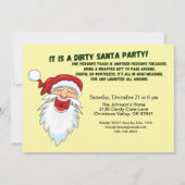 Dirty Santa Gift Exchange met Santa Pattern Kaart (Voorkant)